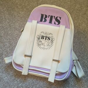 White and Purple Women's Backpack